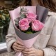 Букет 3 розовые розы