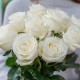 Букет 9 белых роз