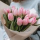 Букет 15 розовых тюльпанов