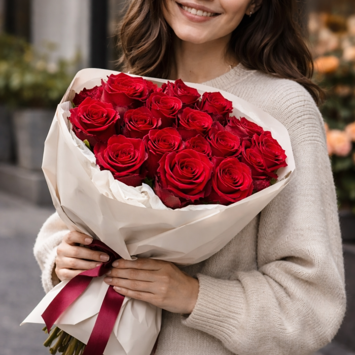 Букет 17 голландских роз