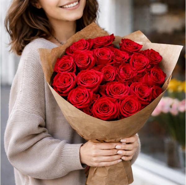 23 голландские розы