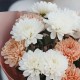 3 бело-кремовые хризантемы