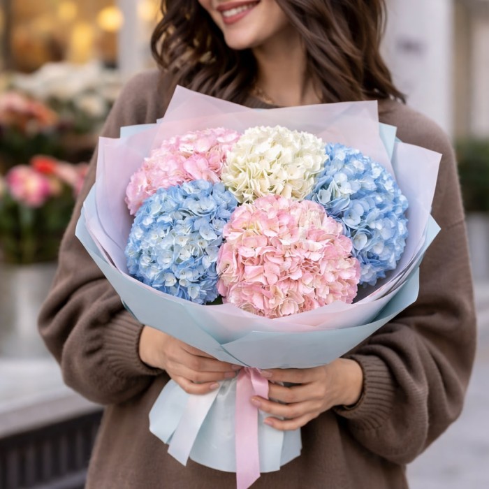 5 гортензий микс