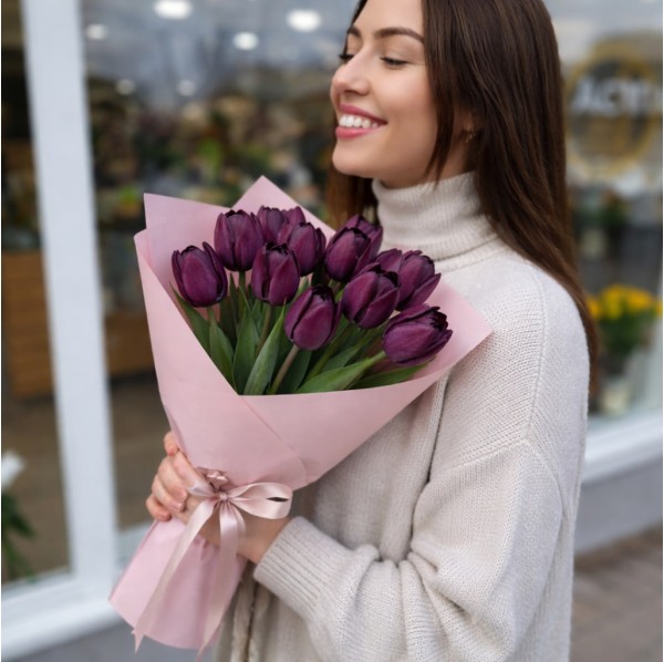 Букет из 11 тюльпанов