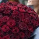 Букет 70 бордовых роз