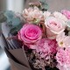 Букет роз с хамелациумом